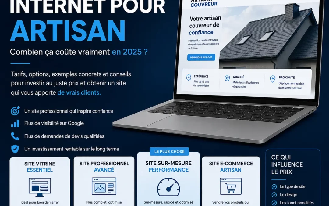 Prix site internet pour Artisans