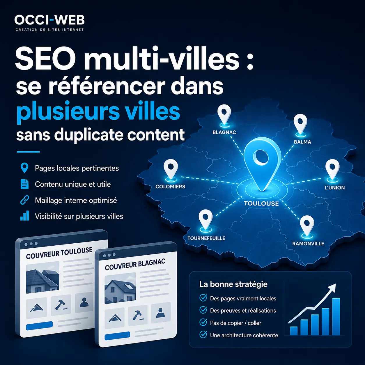 SEO multi-villes sans duplicate content⁠