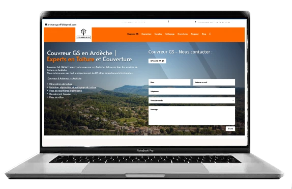 Site Couvreur GS présenté par Occi-Web
